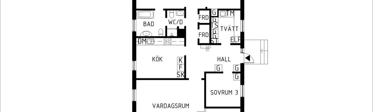 Floor plan for Kråkbärsgränd 3
