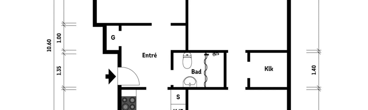Floor plan for O D Krooks gata 74