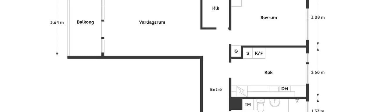 Planritning för Virvelvindsgatan 20B