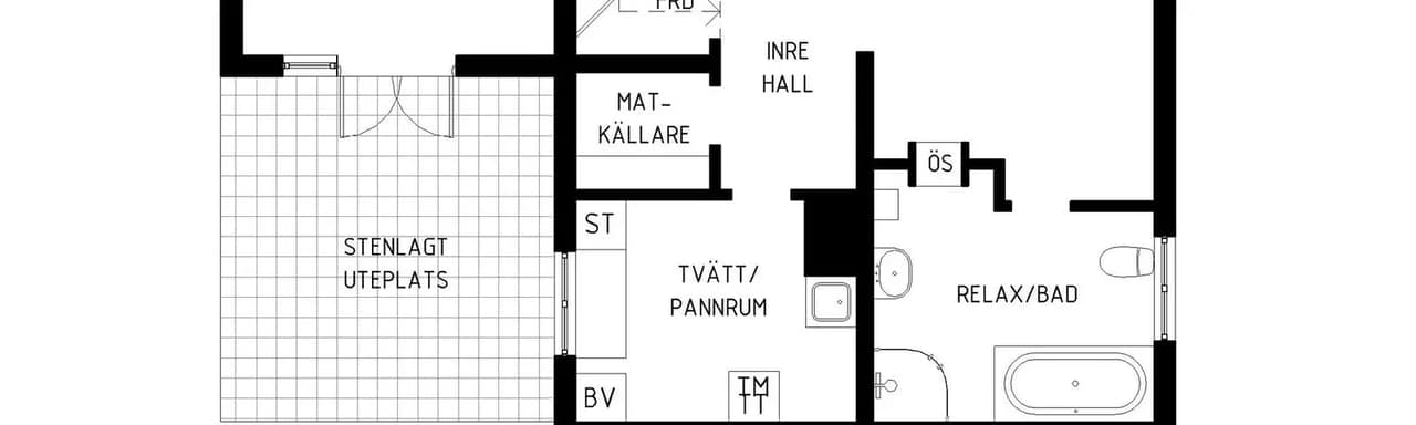 Planritning för Midgränd 5