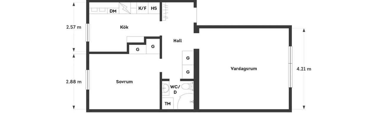Planritning för Vårlöksgatan 5A