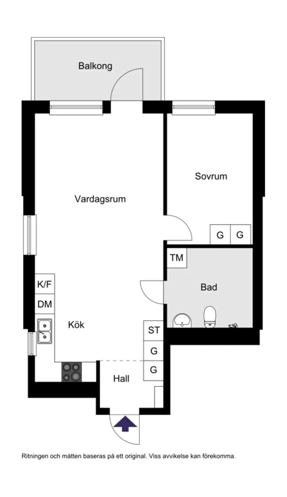 Planritning för Vantörsvägen 270