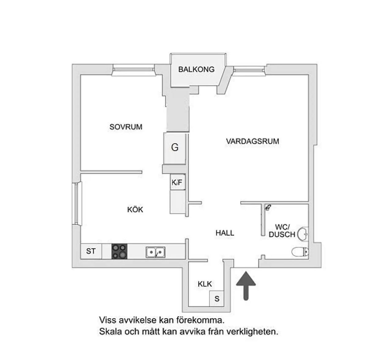 Floor plan for Hässelby Torg 2