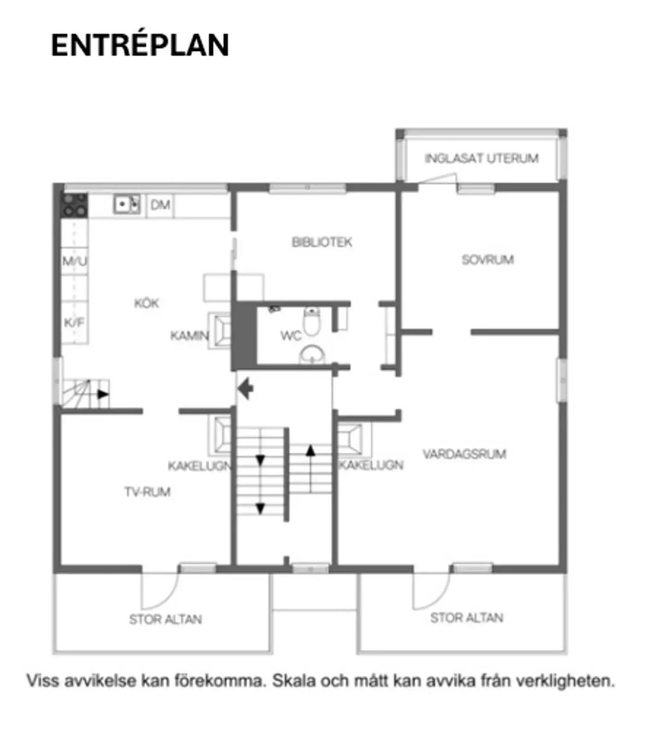 Floor plan for Vallgatan 14