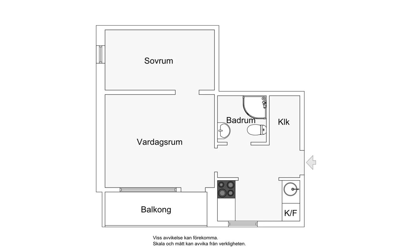 Floor plan for Sandfjärdsgatan 9
