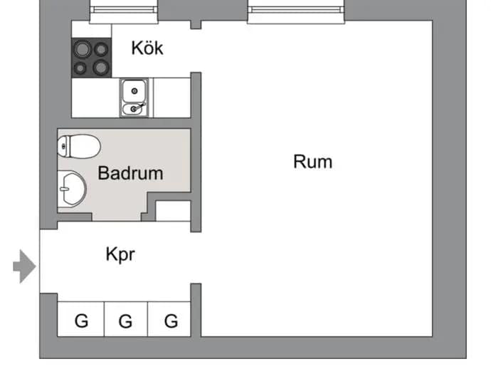 Floor plan for Svärdlångsvägen 49