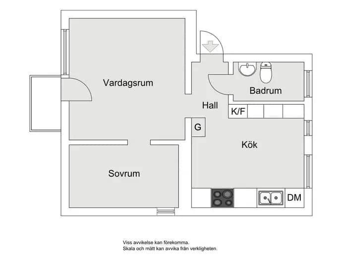 Planritning för Eklångsvägen 11