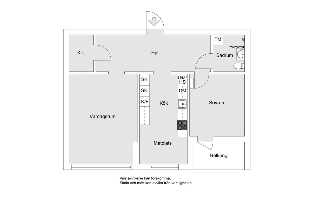 Floor plan for Gränsvägen 15