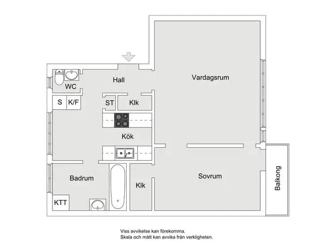 Floor plan for Tre kronors väg 27