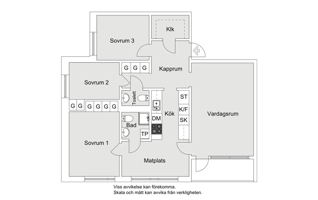 Floor plan for Örsvängen 9