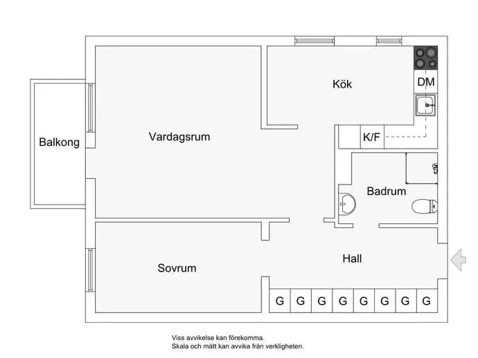 Planritning för Sandalmakarbacken 9
