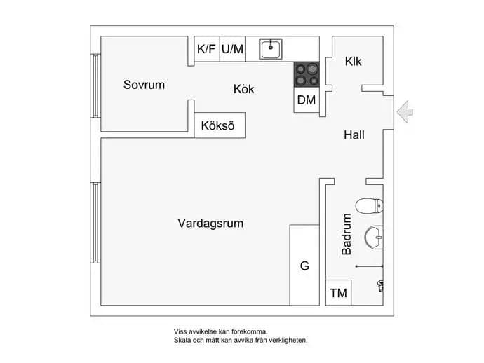 Floor plan for Beckasinvägen 39