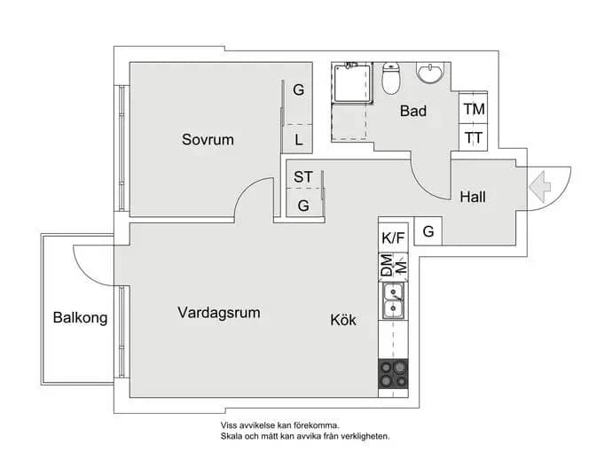 Planritning för Garagevägen 32