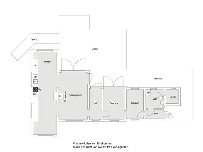 Floor plan for Gammeluddsvägen 26