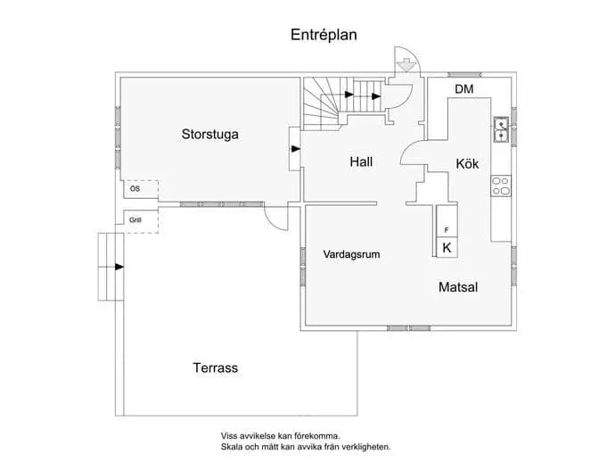 Planritning för Bägerstavägen 12