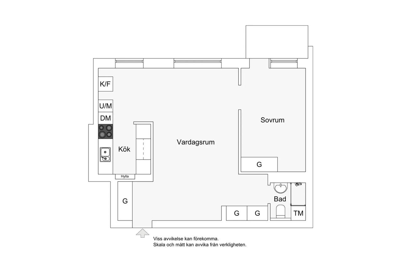 Planritning för Pelargatan 7