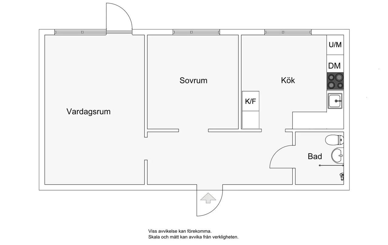 Planritning för Gränsvägen 14