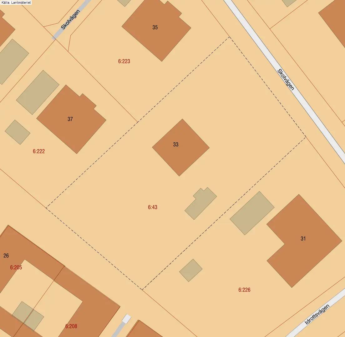 Floor plan for Skolvägen 33
