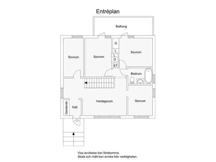 Floor plan for Järflottavägen 14