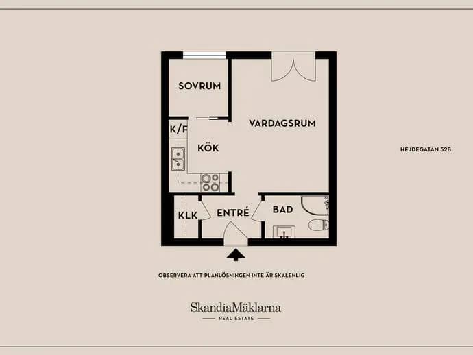 Planritning för Hejdegatan 52B