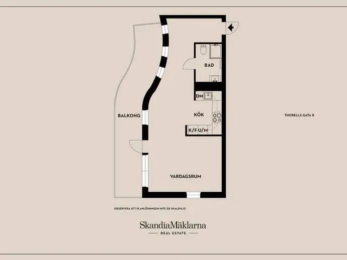 Floor plan for Thorells gata 8