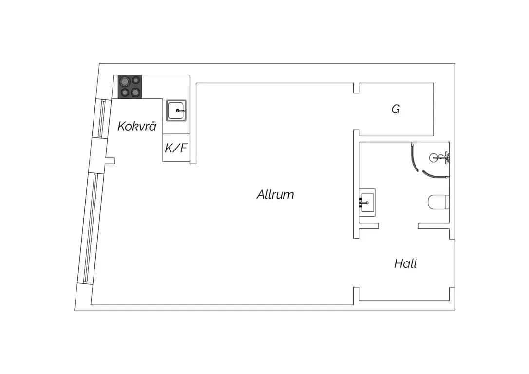 Floor plan for Åsögatan 182