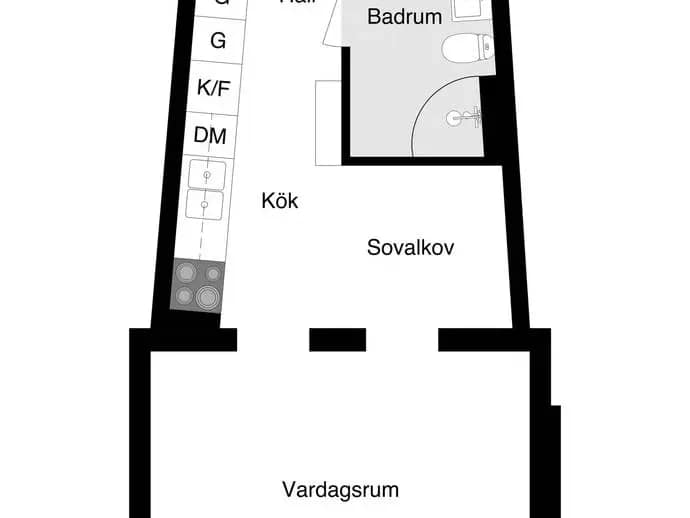 Planritning för Torkelsgatan 17G