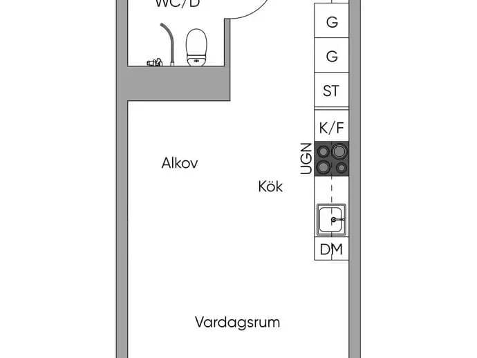 Floor plan for Radiusbacken 49