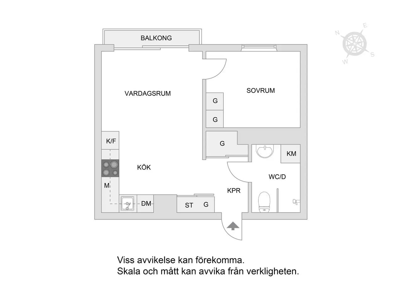 Planritning för Sylvangatan 9