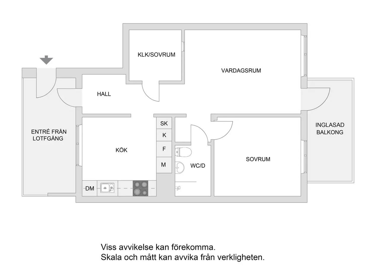 Floor plan for Gondolgatan 9
