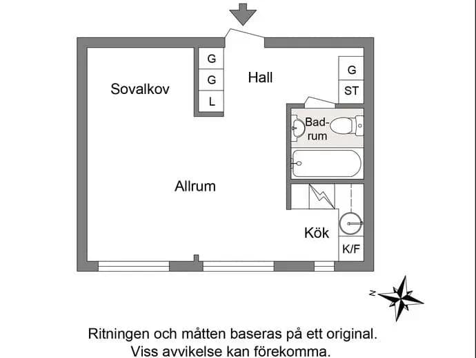 Planritning för Reenstiernagatan 22