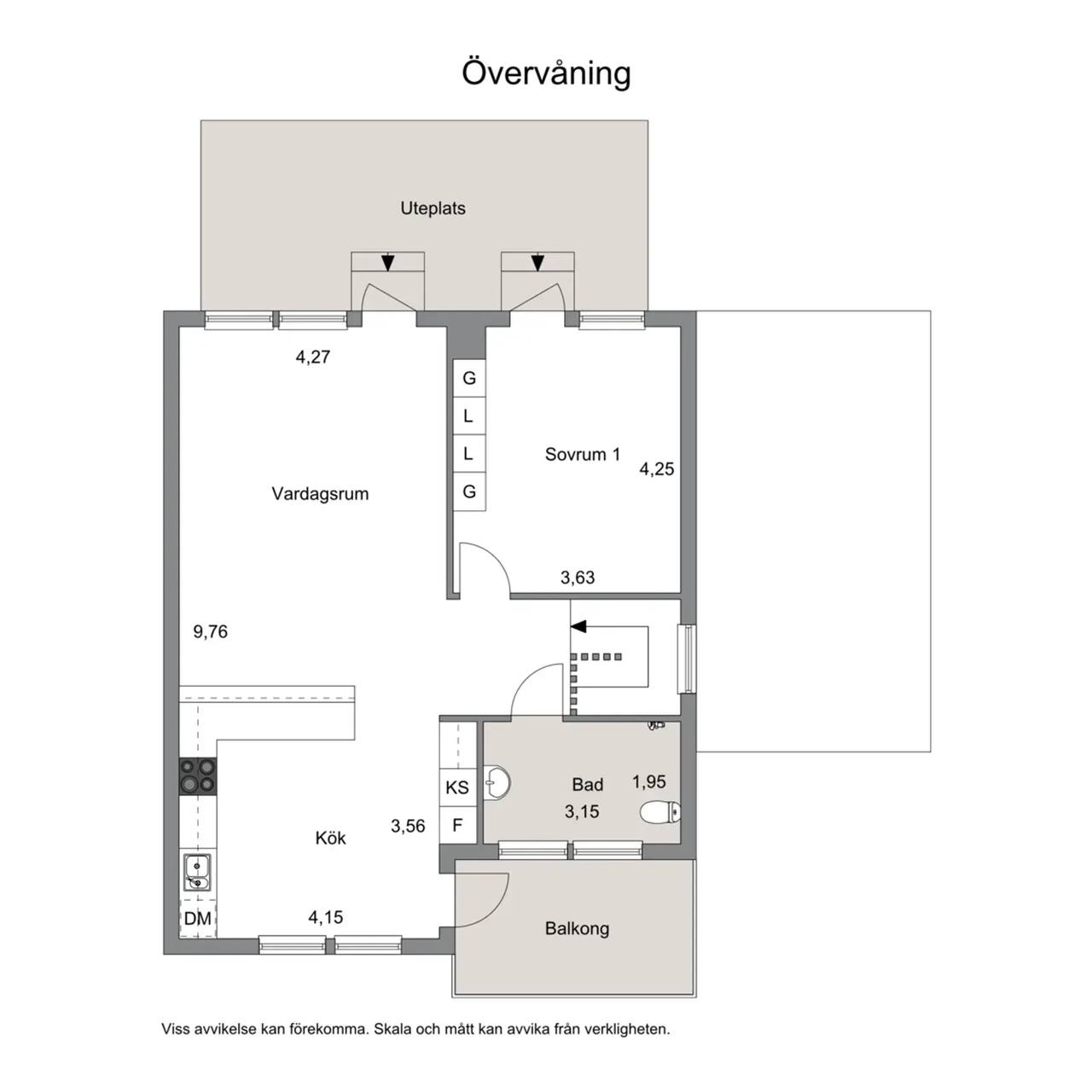 Floor plan for Granbarrsgatan 25