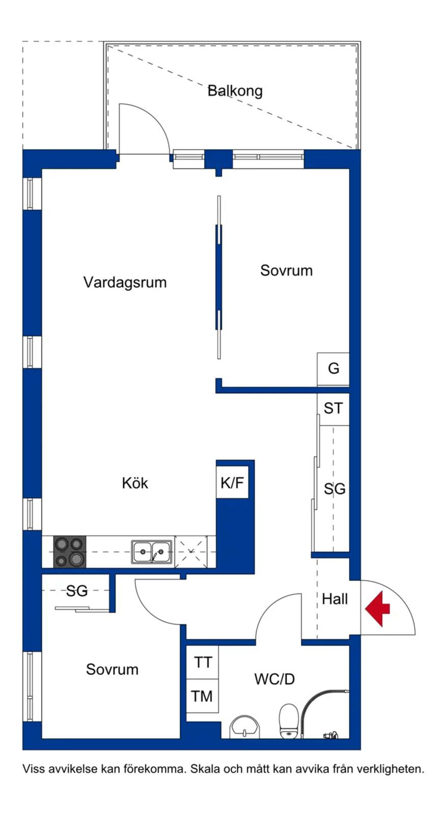 Floor plan for Ölandsresan 3B