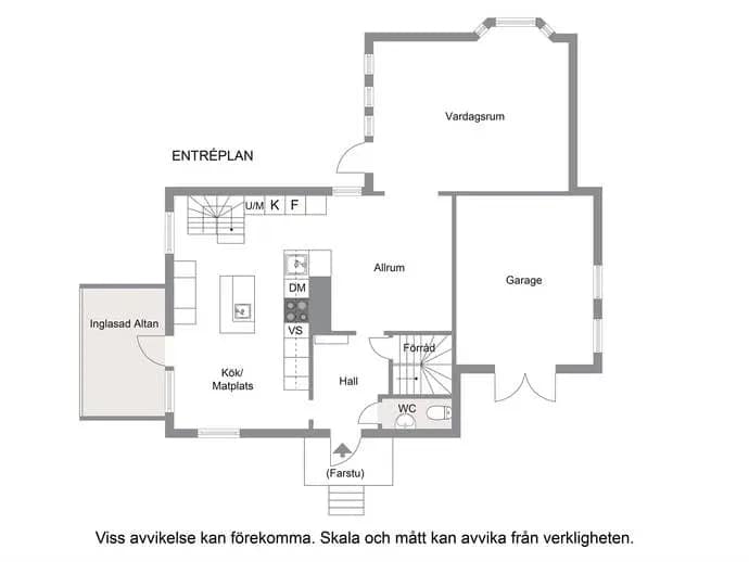Floor plan for Dalvägen 2
