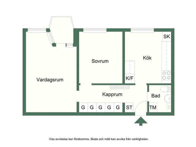 Floor plan for Rödkullastigen 11A