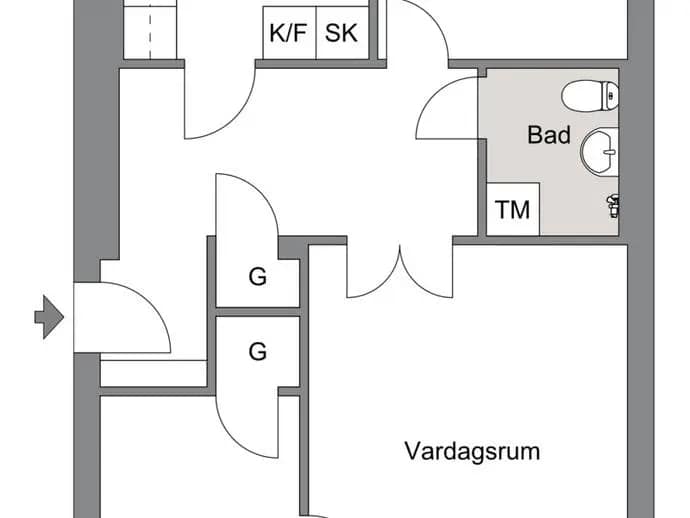 Planritning för Örnstigen 25