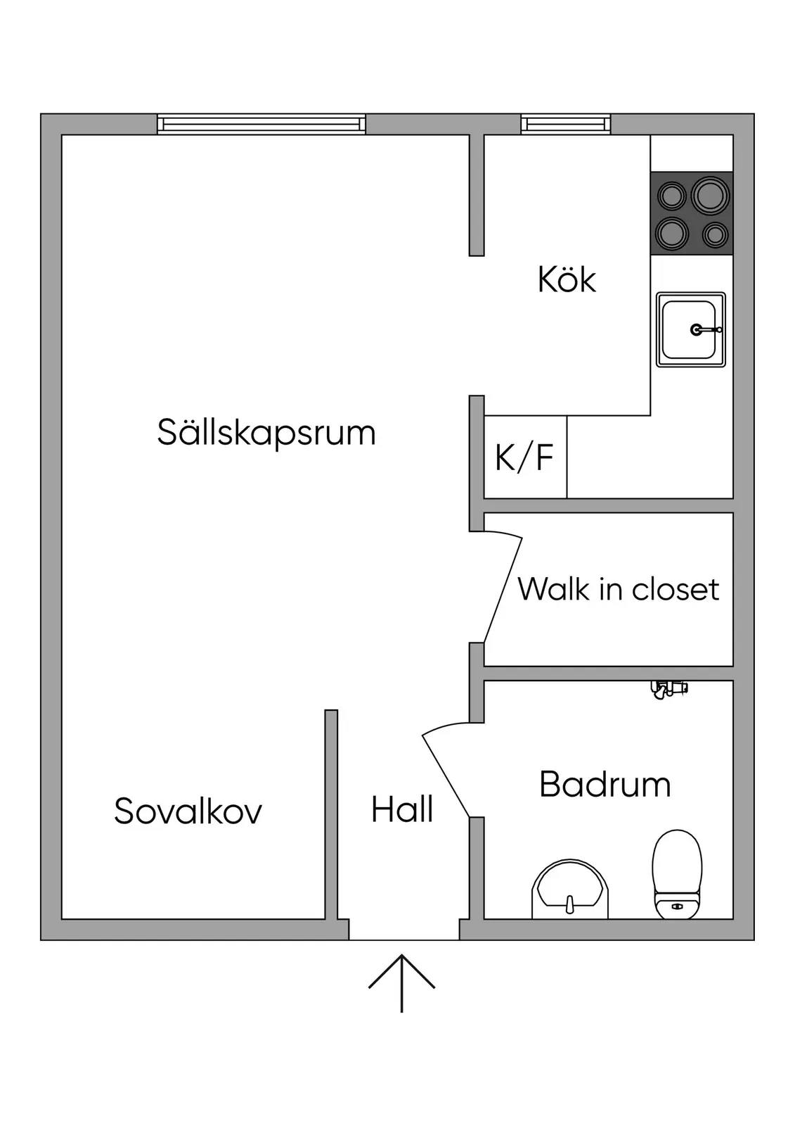 Floor plan for Bäckvägen 149