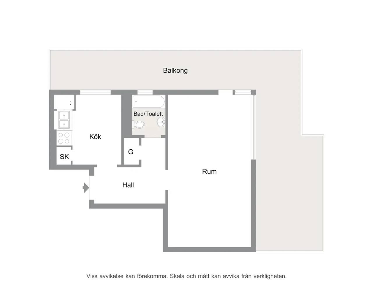 Planritning för Ehrenbuschsgatan 1A