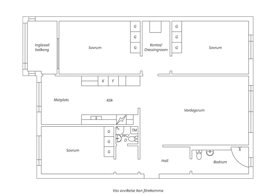 Floor plan for Dalhemsvägen 49C