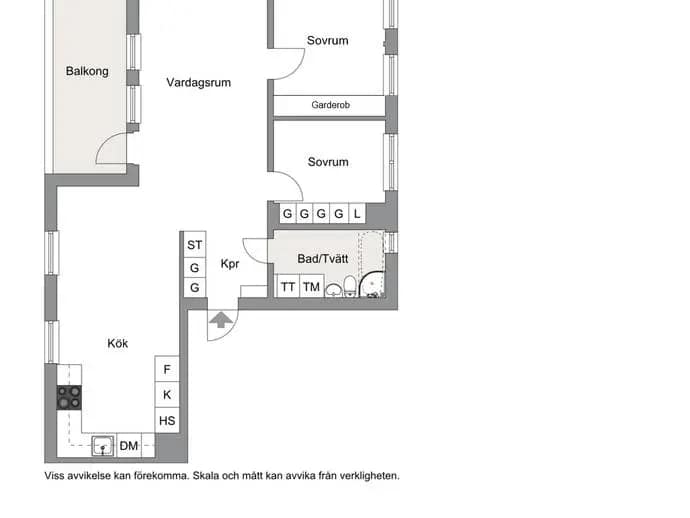 Floor plan for Gamla Enköpingsvägen 168