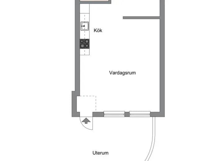 Planritning för Värtavägen 84
