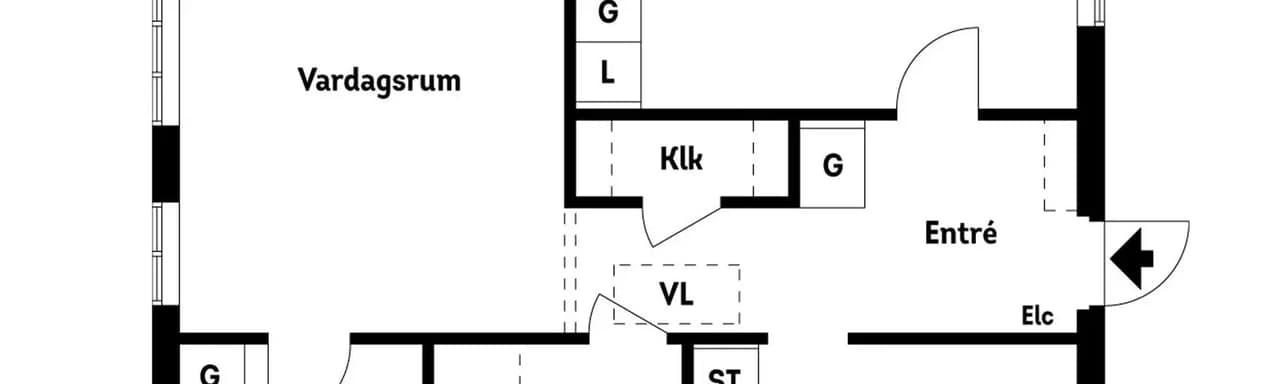 Floor plan for Kungälvsvägen 36