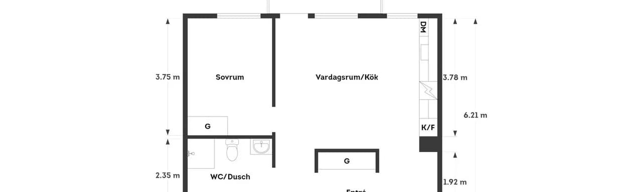 Planritning för Gunnestorpsvägen 119