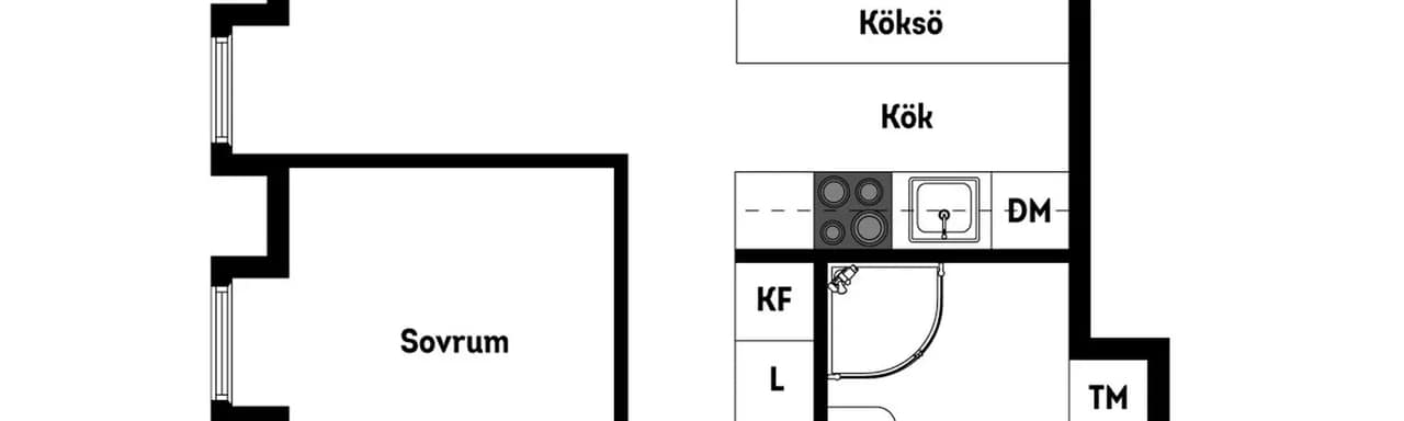 Floor plan for Thorilds gränd 1