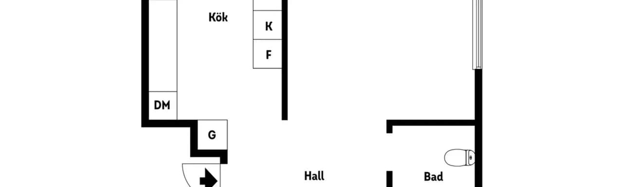 Floor plan for Visitörsgatan 4