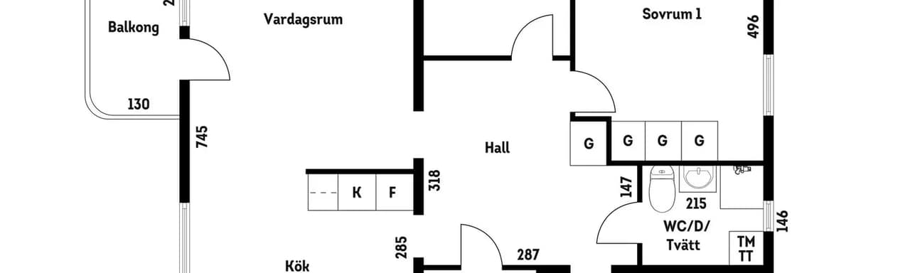 Floor plan for Getfotsvägen 40