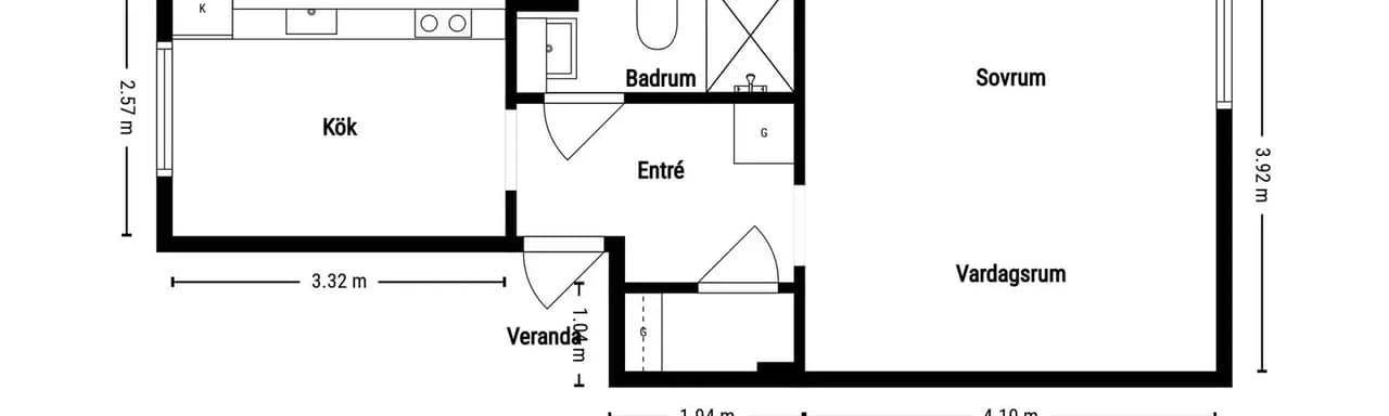 Planritning för Forsstenagatan 2A