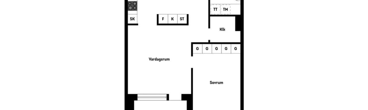 Planritning för Forskargatan 5E