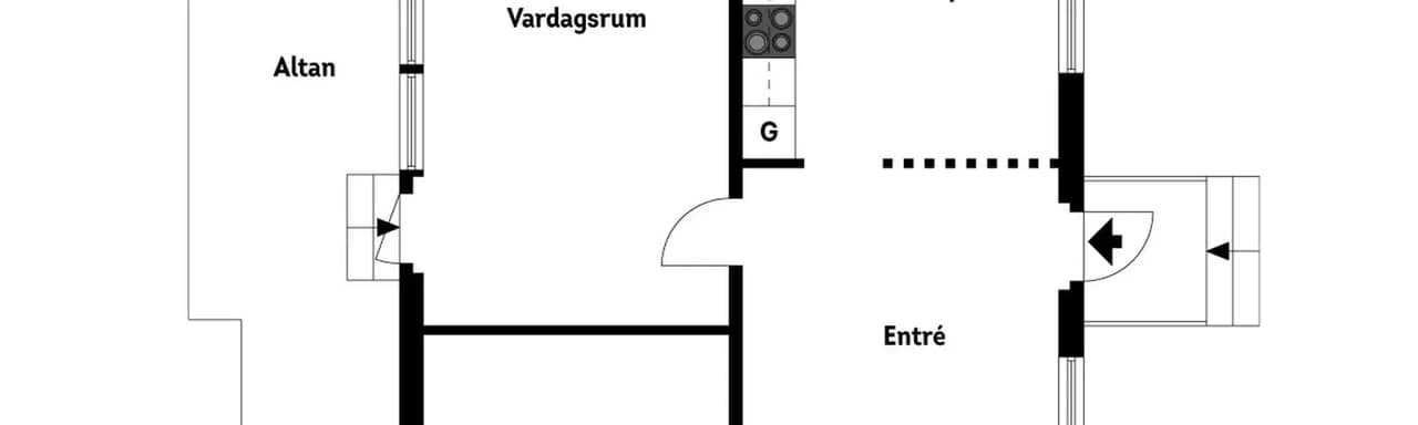 Floor plan for Björnvägen 7