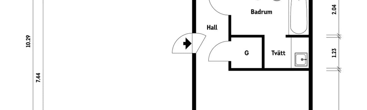 Floor plan for Kvadrantgatan 56